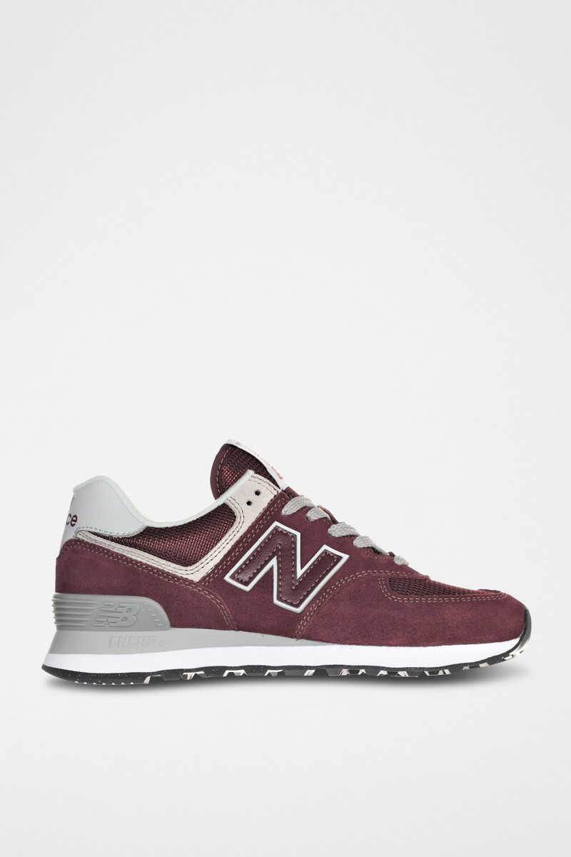 Sneakers en nubuck 574 - Bordeaux - 02 - 32922476