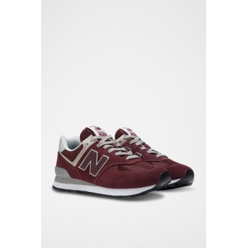 Sneakers en nubuck 574 - Bordeaux - 02 - 32922476