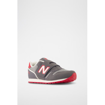 Sneakers 373 - Gris et rouge - 02 - 32922591