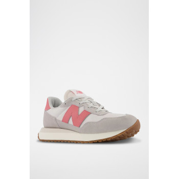 Sneakers 237 - Gris et rose - 02 - 32922614