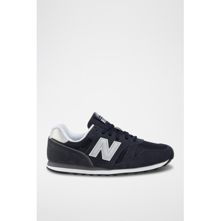 Sneakers en nubuck 373 - Bleu marine - 02 - 32922657