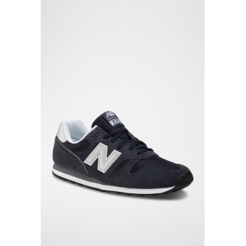 Sneakers en nubuck 373 - Bleu marine - 02 - 32922657