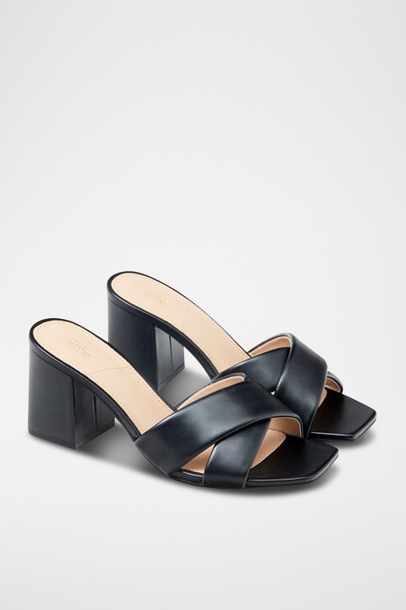 Mules à talons - Noir - 02 - 32861886