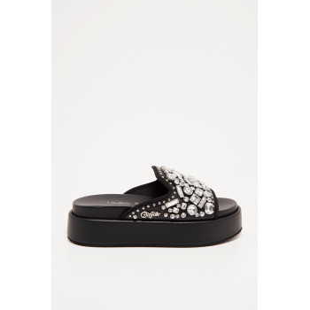 Mules plateformes Noa Glam Slide - Vegan - Noir - 02 - 32877531