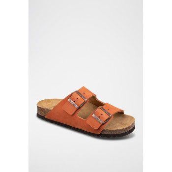 Mules en nubuck Joséphine - Rouille - 02 - 32897844