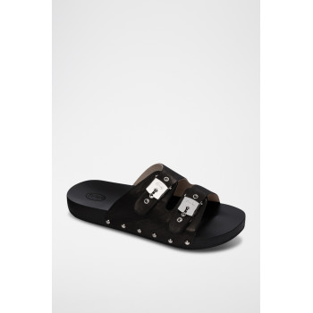 Mules en cuir Pescura 2 Straps - Noir - 02 - 32897874