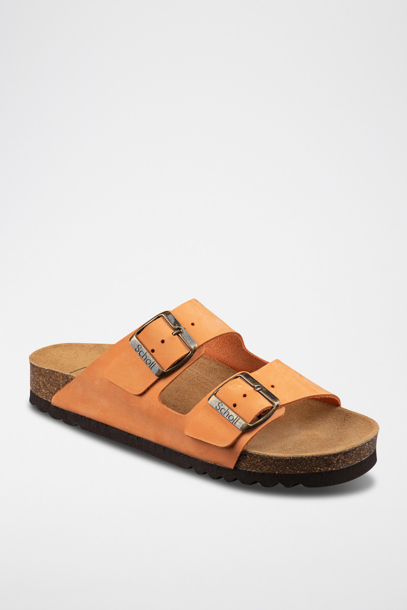 Mules en nubuck Joséphine - Orange - 02 - 32897906