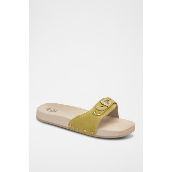 Mules en nubuck Pescura Flat - Jaune - 02 - 32897922