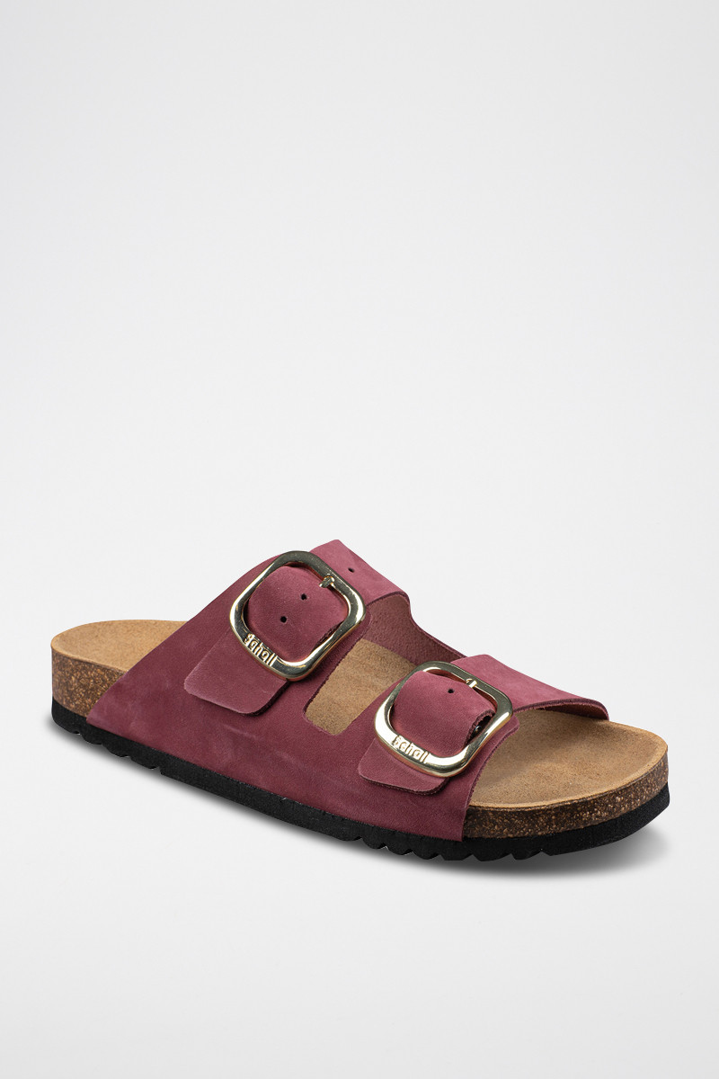 Mules en nubuck Noelle - Bordeaux - 02 - 32897953