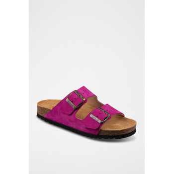 Mules en nubuck Josephine - Violet - 02 - 32898004