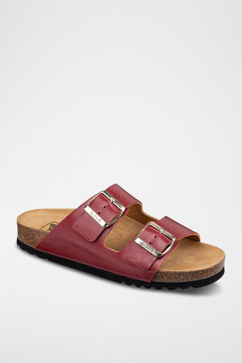 Mules en cuir Josephine - Bordeaux - 02 - 32898026