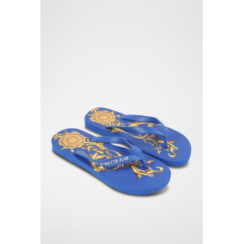 Tongs  - Bleu et doré - 02 - 32988629