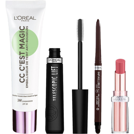 Routine maquillage naturel - Teint, yeux & lèvres - 4 produits - 03 - 33046636