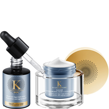 Crème & sérum anti-âge triple action - Caviar, acide hyaluronique & collagène - Peaux matures - 03 - 33009280