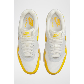 Air max 1 en cuir - Blanc et jaune - 02 - 32980941