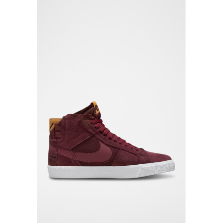 Nike SB Zoom Blazer Mid Premium en nubuck - Bordeaux - 02 - 32981127