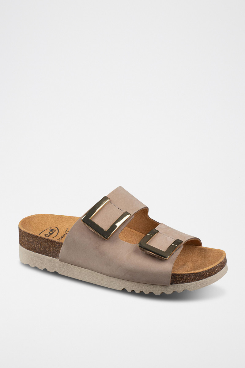 Mules en nubuck Monterey 2 Straps - Taupe - 02 - 32898053