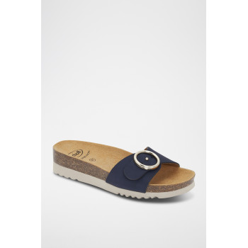 Mules en nubuck Malibu  Mule - Bleu marine - 02 - 32898056