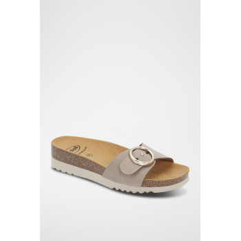 Mules en nubuck Malibu  Mule - Taupe - 02 - 32898057