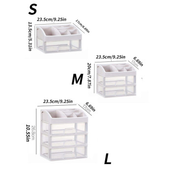 1 pièce / Boîte de rangement de papeterie de style tiroir de bureau simple, étagère de rangement de papeterie de dortoir étudiant à plusieurs niveaux, ngement de chambre d étude, organisateur de toilette, classification d accessoires, fournitures de campus - 14426564