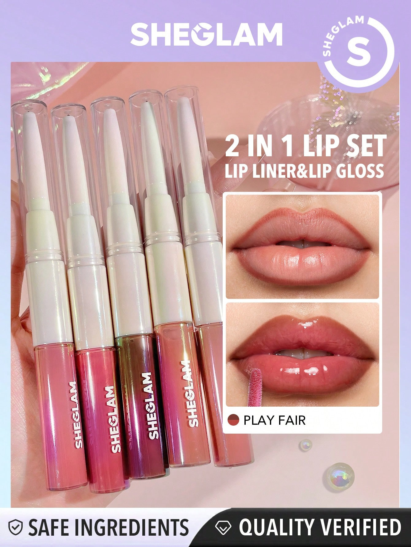 SHEGLAM Crayon à lèvres et gloss Lip Rules-Play Fair - 37695134