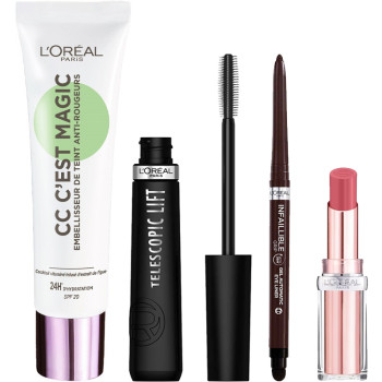 Routine maquillage naturel - Teint, yeux & lèvres - 4 produits - 03 - 33053135