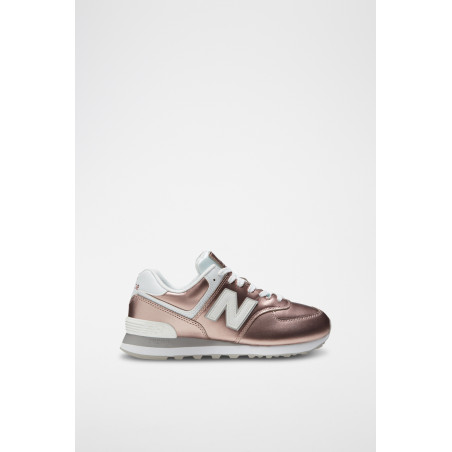 Sneakers 574 - Doré rose et blanc - 02 - 32922527