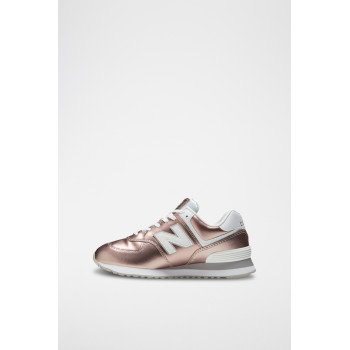 Sneakers 574 - Doré rose et blanc - 02 - 32922527