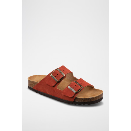 Mules en nubuck Joséphine - Terracotta - 02 - 32899978