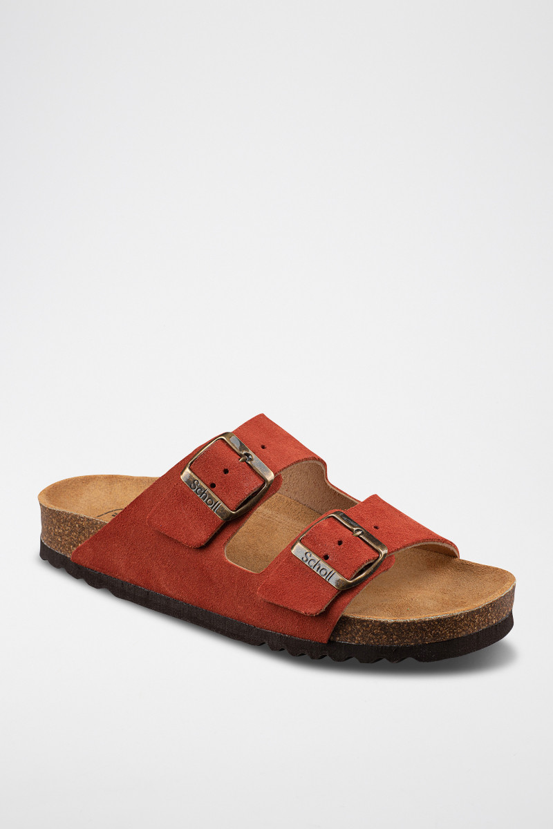 Mules en nubuck Joséphine - Terracotta - 02 - 32899978