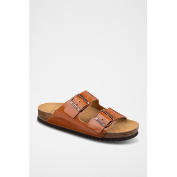 Mules en cuir Josephine - Cognac - 02 - 32898028