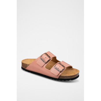 Mules en cuir Josephine - Rose pâle - 02 - 32898029