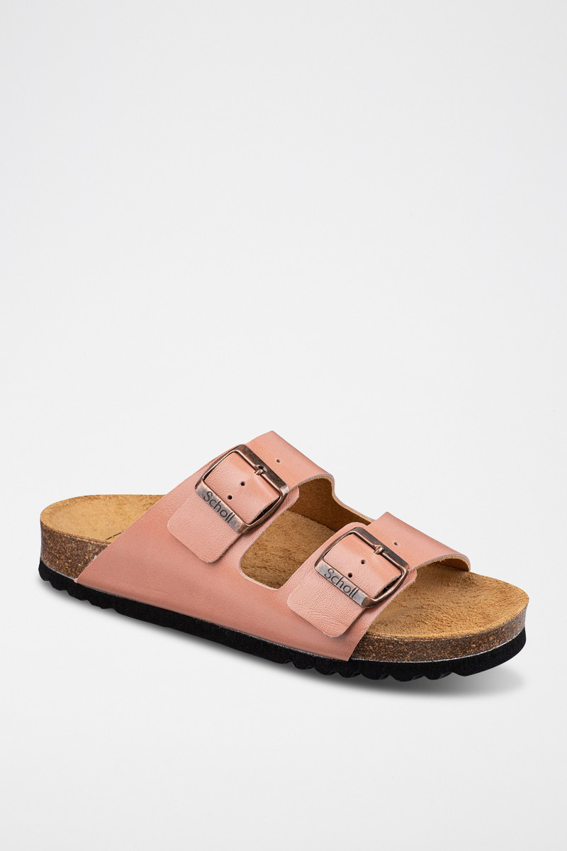 Mules en cuir Josephine - Rose pâle - 02 - 32898029