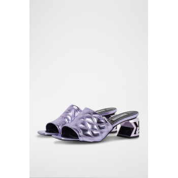 Mules à talons - Violet - 02 - 32926218