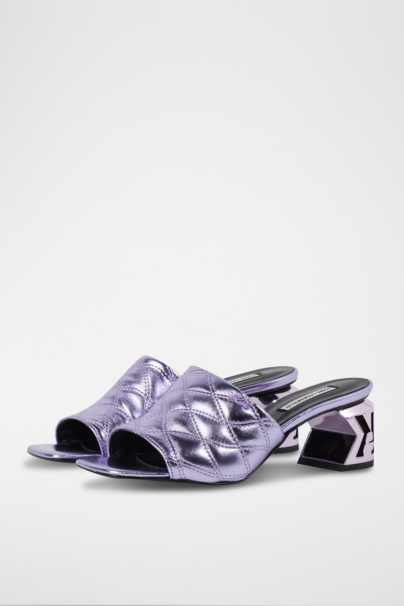 Mules à talons - Violet - 02 - 32926218