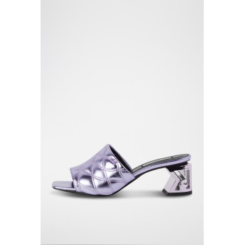 Mules à talons - Violet - 02 - 32926218