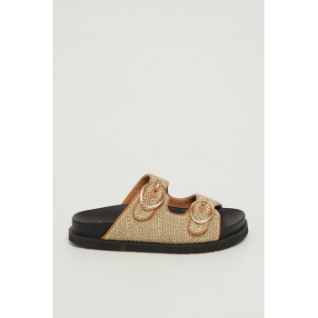 Mules - Beige et noir - 02 - 32954125