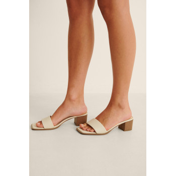 Mules à talons - Beige - 02 - 32528095