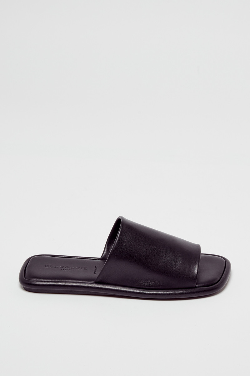 Mules en cuir d’agneau Ezy - Noir - 02 - 32586311