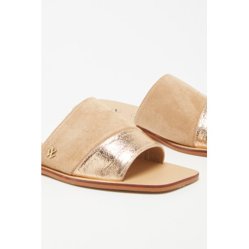 Mules - Beige et doré - 02 - 32788374