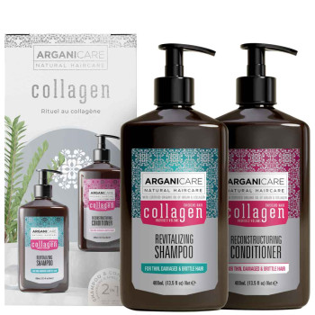 Coffret shampoing & après-shampoing revitalisant - Collagène - Cheveux fins, dévitalisés & sans volume - 2 x 400 ml - 03 - 32918153