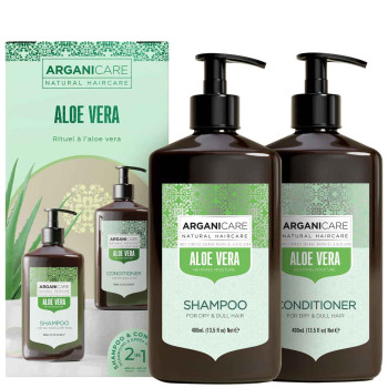 Coffret shampoing & après-shampoing revitalisant - Aloe vera - Cheveux secs & ternes - 2 x 400 ml - 03 - 32918161