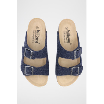 Mules - Bleu marine chiné - 02 - 33050915