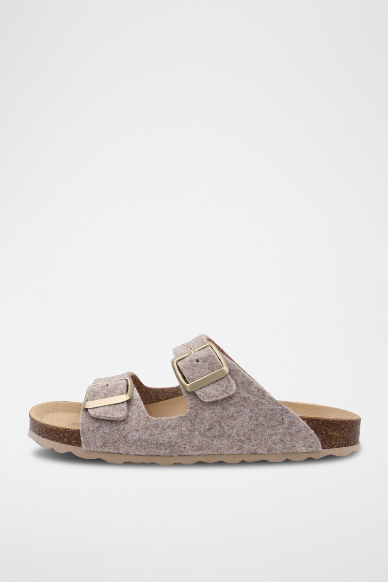 Mules - Beige chiné - 02 - 33050917