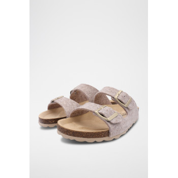 Mules - Beige chiné - 02 - 33050917