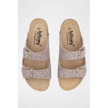 Mules - Beige chiné - 02 - 33050917