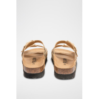 Mules plateformes en nubuck - Marron - 02 - 33050967