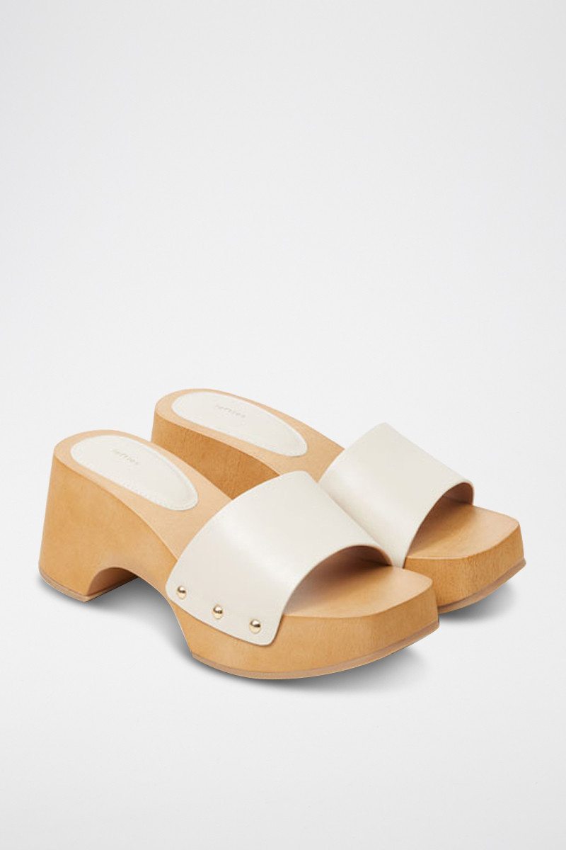 Mules à talons - Blanc - 02 - 32861873