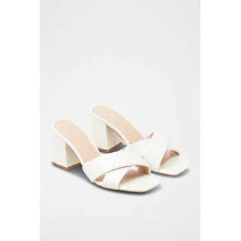 Mules à talons - Blanc - 02 - 32861874