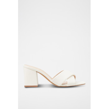 Mules à talons - Blanc - 02 - 32861874